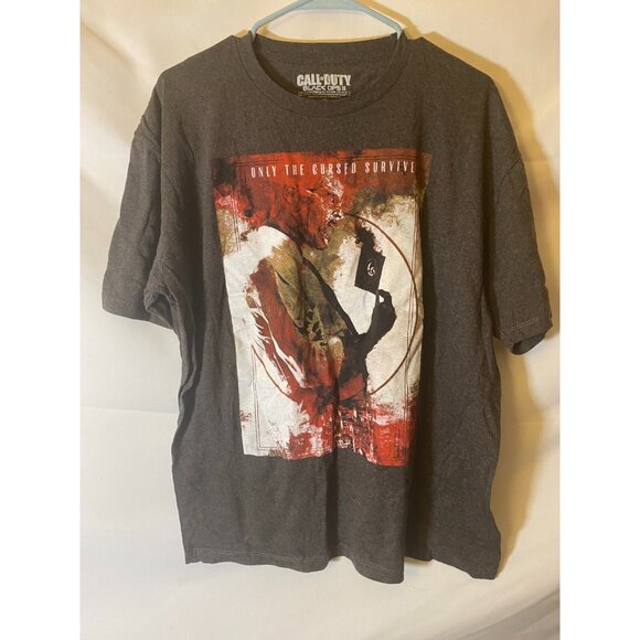 Call Of Duty Black Ops II Mens Gray tshirt Geekbox exclusive Size XL Shirt - Picture 1 of 2